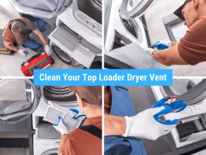 clean your top loader dryer vent