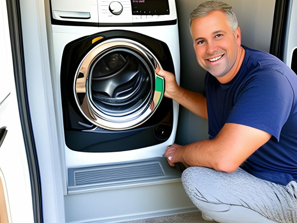 installing the water supply lines for the washerdryer